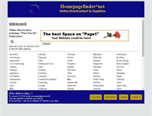 Tablet Screenshot of homepagefinder.net